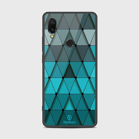 Xiaomi Redmi 7 Cover - Onation Pyramid Series - HQ Ultra Shine Premium Infinity Glass Soft Silicon Borders Case