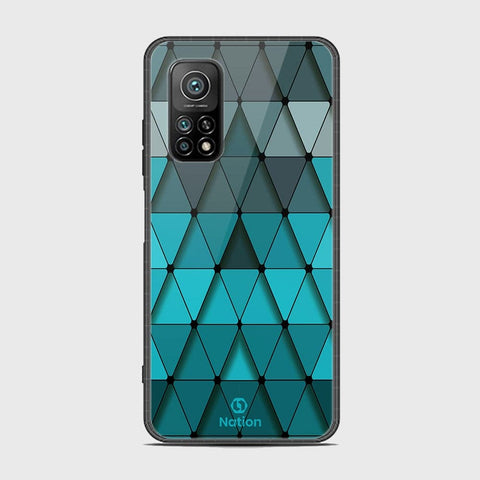 Xiaomi Mi 10T Cover - Onation Pyramid Series - HQ Ultra Shine Premium Infinity Glass Soft Silicon Borders Case