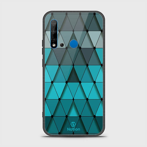 Huawi P20 Lite 2019 Cover - Onation Pyramid Series - HQ Ultra Shine Premium Infinity Glass Soft Silicon Borders Case