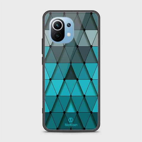 Xiaomi Mi 11 Cover - Onation Pyramid Series - HQ Ultra Shine Premium Infinity Glass Soft Silicon Borders Case