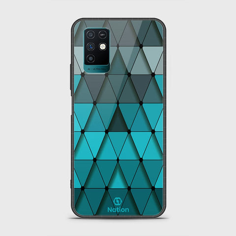 Infinix Note 10 Cover- Onation Pyramid Series - HQ Ultra Shine Premium Infinity Glass Soft Silicon Borders Case