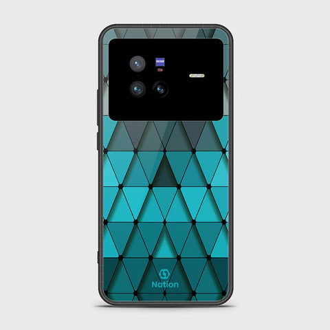 Vivo X80 Cover- Onation Pyramid Series - HQ Ultra Shine Premium Infinity Glass Soft Silicon Borders Case
