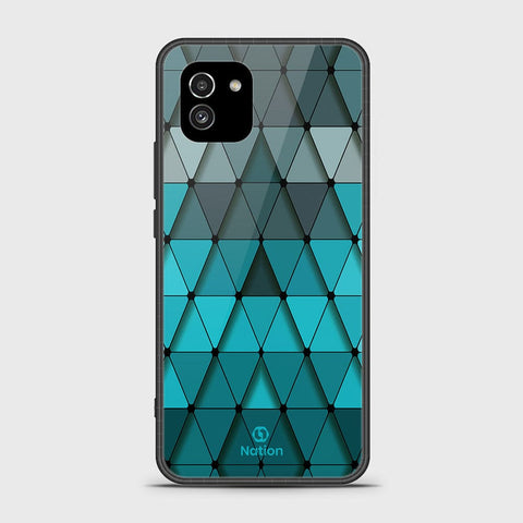 Samsung Galaxy A03 Cover- Onation Pyramid Series - HQ Ultra Shine Premium Infinity Glass Soft Silicon Borders Case