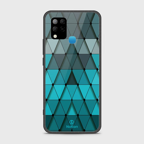 Infinix Hot 10s Cover- Onation Pyramid Series - HQ Ultra Shine Premium Infinity Glass Soft Silicon Borders Case