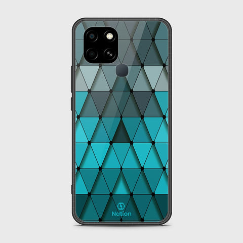 Infinix Smart 6 Cover- Onation Pyramid Series - HQ Ultra Shine Premium Infinity Glass Soft Silicon Borders Case