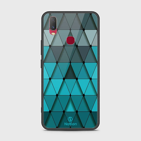 Vivo Y11 2019 Cover - ONation Pyramid Series - HQ Ultra Shine Premium Infinity Glass Soft Silicon Borders Case