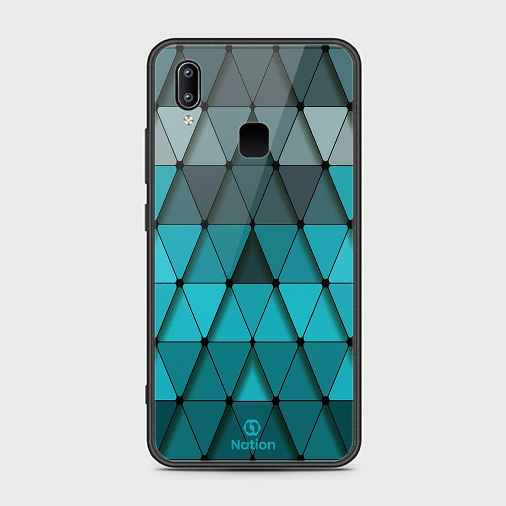 Vivo Y85 Cover - ONation Pyramid Series - HQ Ultra Shine Premium Infinity Glass Soft Silicon Borders Case (Fast Delivery) (H)