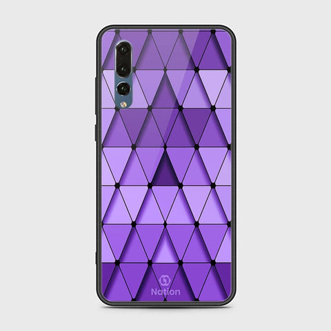 Huawei P20 Pro Cover - ONation Pyramid Series - HQ Ultra Shine Premium Infinity Glass Soft Silicon Borders Case