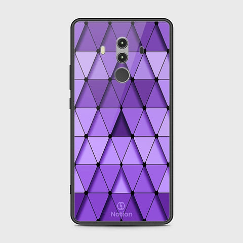 Huawei Mate 10 Pro Cover - ONation Pyramid Series - HQ Ultra Shine Premium Infinity Glass Soft Silicon Borders Case