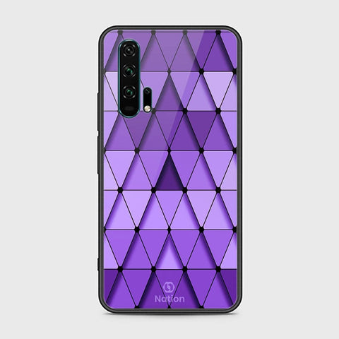 Honor 20 Pro Cover - ONation Pyramid Series - HQ Ultra Shine Premium Infinity Glass Soft Silicon Borders Case