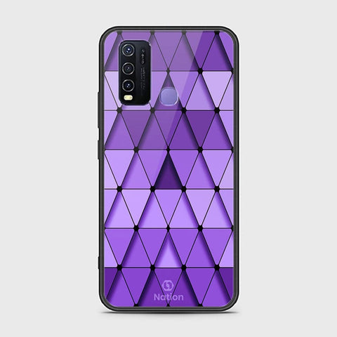 Vivo Y50 Cover - ONation Pyramid Series - HQ Ultra Shine Premium Infinity Glass Soft Silicon Borders Case