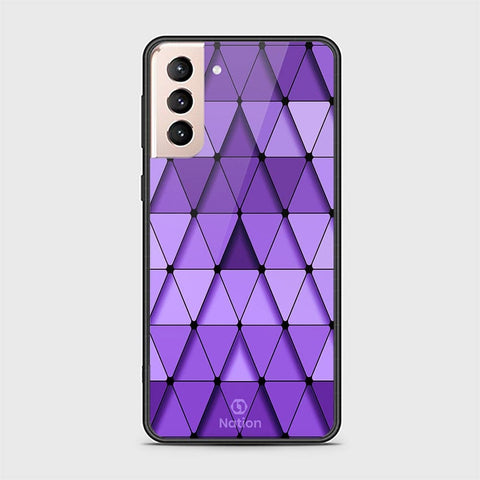 Samsung Galaxy S21 Plus 5G Cover - Onation Pyramid Series - HQ Ultra Shine Premium Infinity Glass Soft Silicon Borders Case
