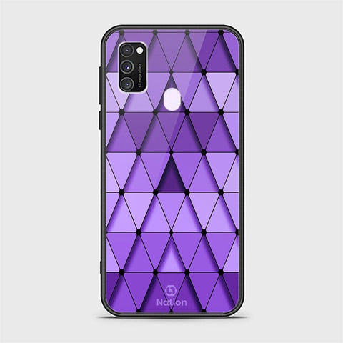 Samsung Galaxy M30s Cover - Onation Pyramid Series - HQ Ultra Shine Premium Infinity Glass Soft Silicon Borders Case