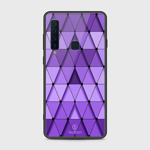 Samsung Galaxy A9 2018 Cover - Onation Pyramid Series - HQ Ultra Shine Premium Infinity Glass Soft Silicon Borders Case