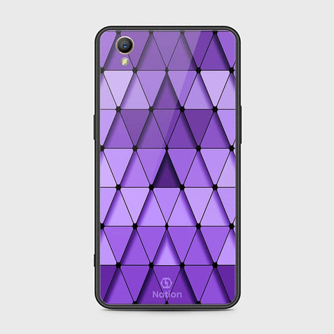 Oppo A37 Cover - Onation Pyramid Series - HQ Ultra Shine Premium Infinity Glass Soft Silicon Borders Case