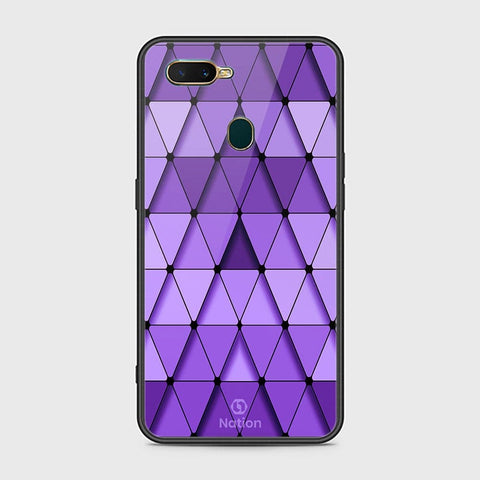 Oppo A7 Cover - Onation Pyramid Series - HQ Ultra Shine Premium Infinity Glass Soft Silicon Borders Case