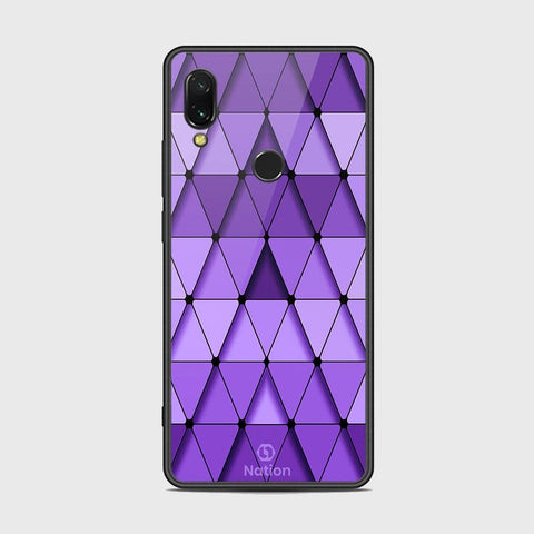 Xiaomi Redmi 7 Cover - Onation Pyramid Series - HQ Ultra Shine Premium Infinity Glass Soft Silicon Borders Case