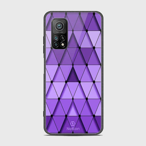 Xiaomi Mi 10T Cover - Onation Pyramid Series - HQ Ultra Shine Premium Infinity Glass Soft Silicon Borders Case