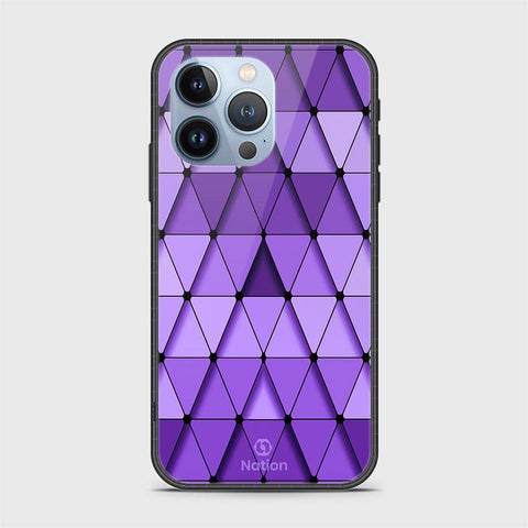 iPhone 13 Pro Cover - Onation Pyramid Series - HQ Ultra Shine Premium Infinity Glass Soft Silicon Borders Case