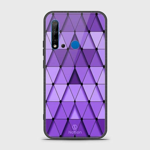 Huawi P20 Lite 2019 Cover - Onation Pyramid Series - HQ Ultra Shine Premium Infinity Glass Soft Silicon Borders Case