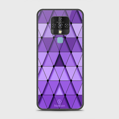 Tecno Camon 16 Cover - Onation Pyramid Series - HQ Ultra Shine Premium Infinity Glass Soft Silicon Borders Case