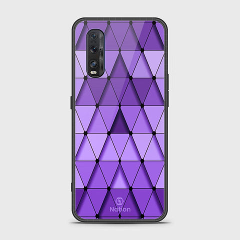 Oppo Find X2 Cover- Onation Pyramid Series - HQ Ultra Shine Premium Infinity Glass Soft Silicon Borders Case