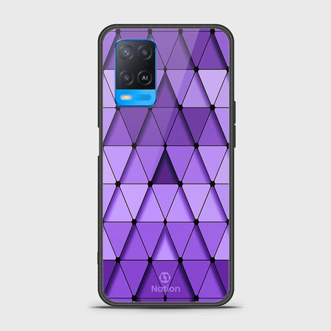 Oppo A54 4G Cover- Onation Pyramid Series - HQ Ultra Shine Premium Infinity Glass Soft Silicon Borders Case