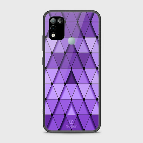 Infinix Hot 11 Play Cover- Onation Pyramid Series - HQ Ultra Shine Premium Infinity Glass Soft Silicon Borders Case