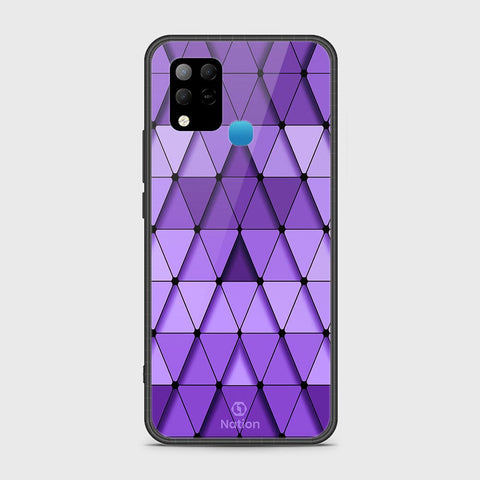 Infinix Hot 10s Cover- Onation Pyramid Series - HQ Ultra Shine Premium Infinity Glass Soft Silicon Borders Case