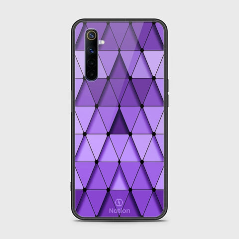 Realme 6 Cover - ONation Pyramid Series - HQ Ultra Shine Premium Infinity Glass Soft Silicon Borders Case