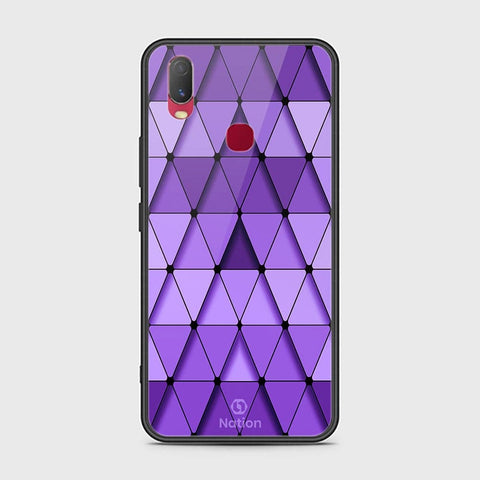 Vivo Y11 2019 Cover - ONation Pyramid Series - HQ Ultra Shine Premium Infinity Glass Soft Silicon Borders Case