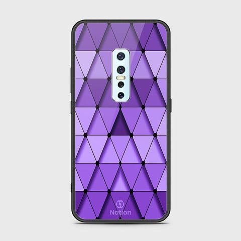 Vivo V17 Pro Cover - ONation Pyramid Series - HQ Ultra Shine Premium Infinity Glass Soft Silicon Borders Case