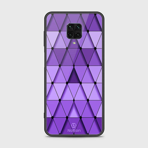 Xiaomi Redmi Note 9S Cover - ONation Pyramid Series - HQ Ultra Shine Premium Infinity Glass Soft Silicon Borders Case