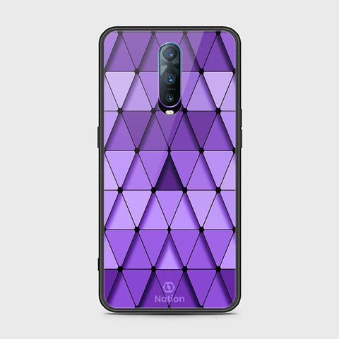 OPPO R17 Pro Cover - ONation Pyramid Series - HQ Ultra Shine Premium Infinity Glass Soft Silicon Borders Case