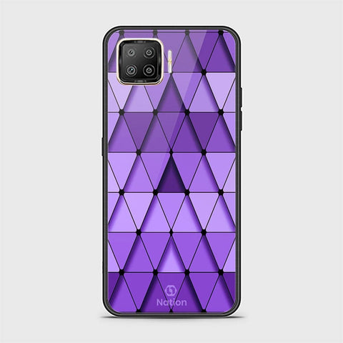 Oppo A93 Cover - ONation Pyramid Series - HQ Ultra Shine Premium Infinity Glass Soft Silicon Borders Case