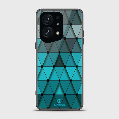 Oppo Find X5 Pro Cover - Onation Pyramid Series - HQ Ultra Shine Premium Infinity Glass Soft Silicon Borders Case