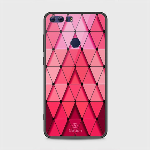 Huawei Honor 8 Cover - Onation Pyramid Series - HQ Ultra Shine Premium Infinity Glass Soft Silicon Borders Case