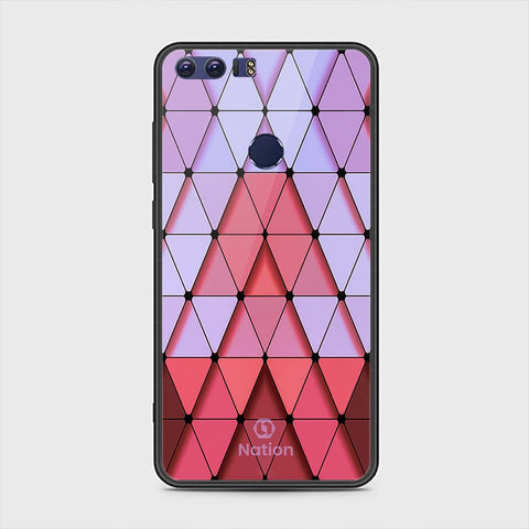 Huawei Honor 8 Cover - Onation Pyramid Series - HQ Ultra Shine Premium Infinity Glass Soft Silicon Borders Case