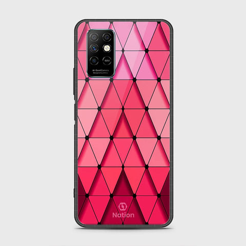 Infinix Note 8i Cover- Onation Pyramid Series - HQ Ultra Shine Premium Infinity Glass Soft Silicon Borders Case