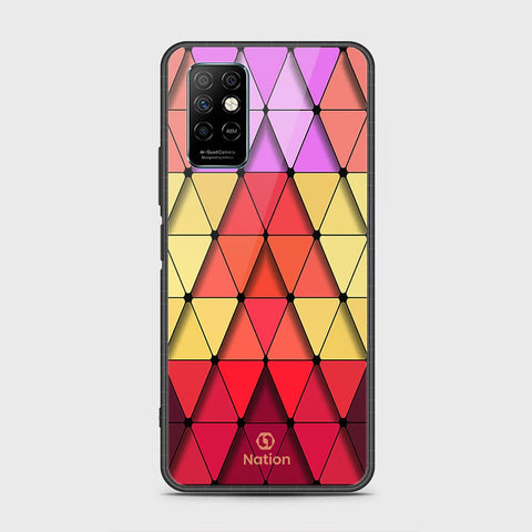 Infinix Note 8i Cover- Onation Pyramid Series - HQ Ultra Shine Premium Infinity Glass Soft Silicon Borders Case