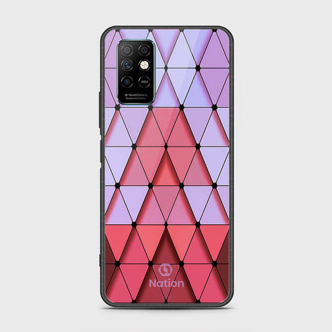 Infinix Note 8i Cover- Onation Pyramid Series - HQ Ultra Shine Premium Infinity Glass Soft Silicon Borders Case