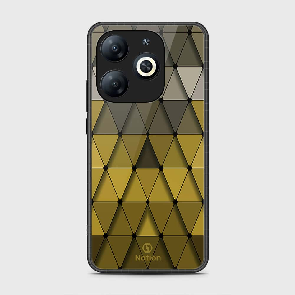 Tecno Pop 8 Cover- Onation Pyramid Series - HQ Ultra Shine Premium Infinity Glass Soft Silicon Borders Case