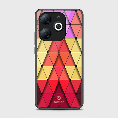 Tecno Pop 8 Cover- Onation Pyramid Series - HQ Ultra Shine Premium Infinity Glass Soft Silicon Borders Case