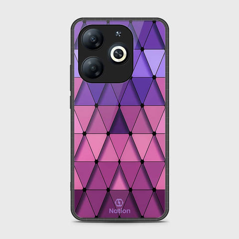 Tecno Pop 8 Cover- Onation Pyramid Series - HQ Ultra Shine Premium Infinity Glass Soft Silicon Borders Case