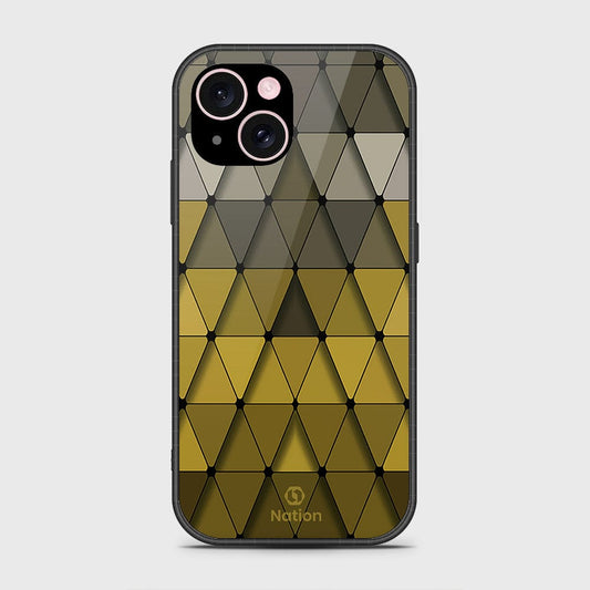 iPhone 15 Cover- Onation Pyramid Series - HQ Ultra Shine Premium Infinity Glass Soft Silicon Borders Case (Fast Delivery)