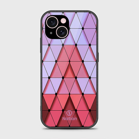 iPhone 15 Cover- Onation Pyramid Series - HQ Ultra Shine Premium Infinity Glass Soft Silicon Borders Case
