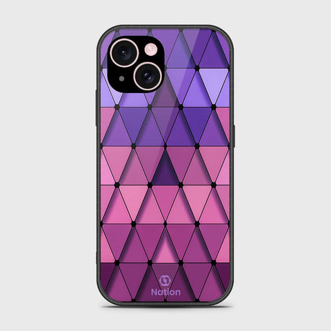 iPhone 15 Cover- Onation Pyramid Series - HQ Ultra Shine Premium Infinity Glass Soft Silicon Borders Case