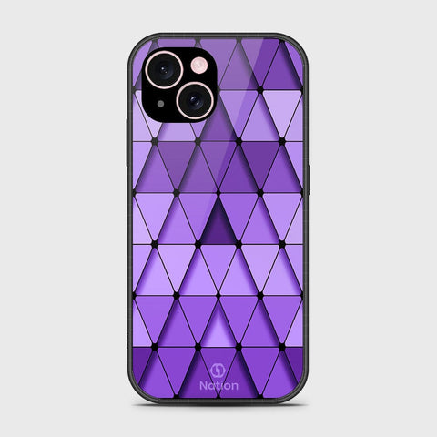 iPhone 15 Cover- Onation Pyramid Series - HQ Ultra Shine Premium Infinity Glass Soft Silicon Borders Case