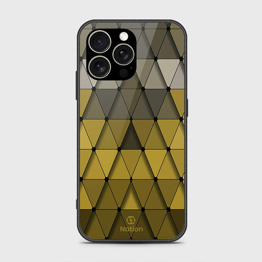 iPhone 15 Pro Max Cover- Onation Pyramid Series - HQ Ultra Shine Premium Infinity Glass Soft Silicon Borders Case