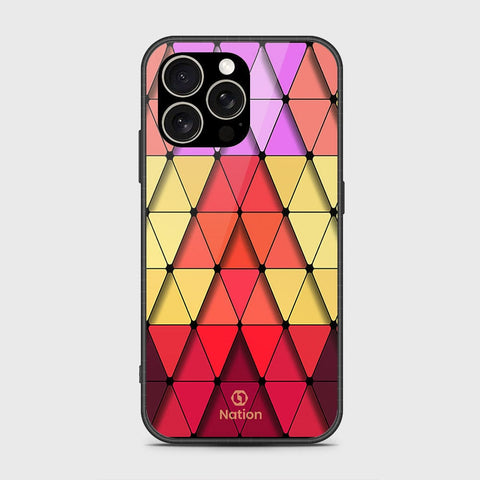 iPhone 15 Pro Max Cover- Onation Pyramid Series - HQ Ultra Shine Premium Infinity Glass Soft Silicon Borders Case